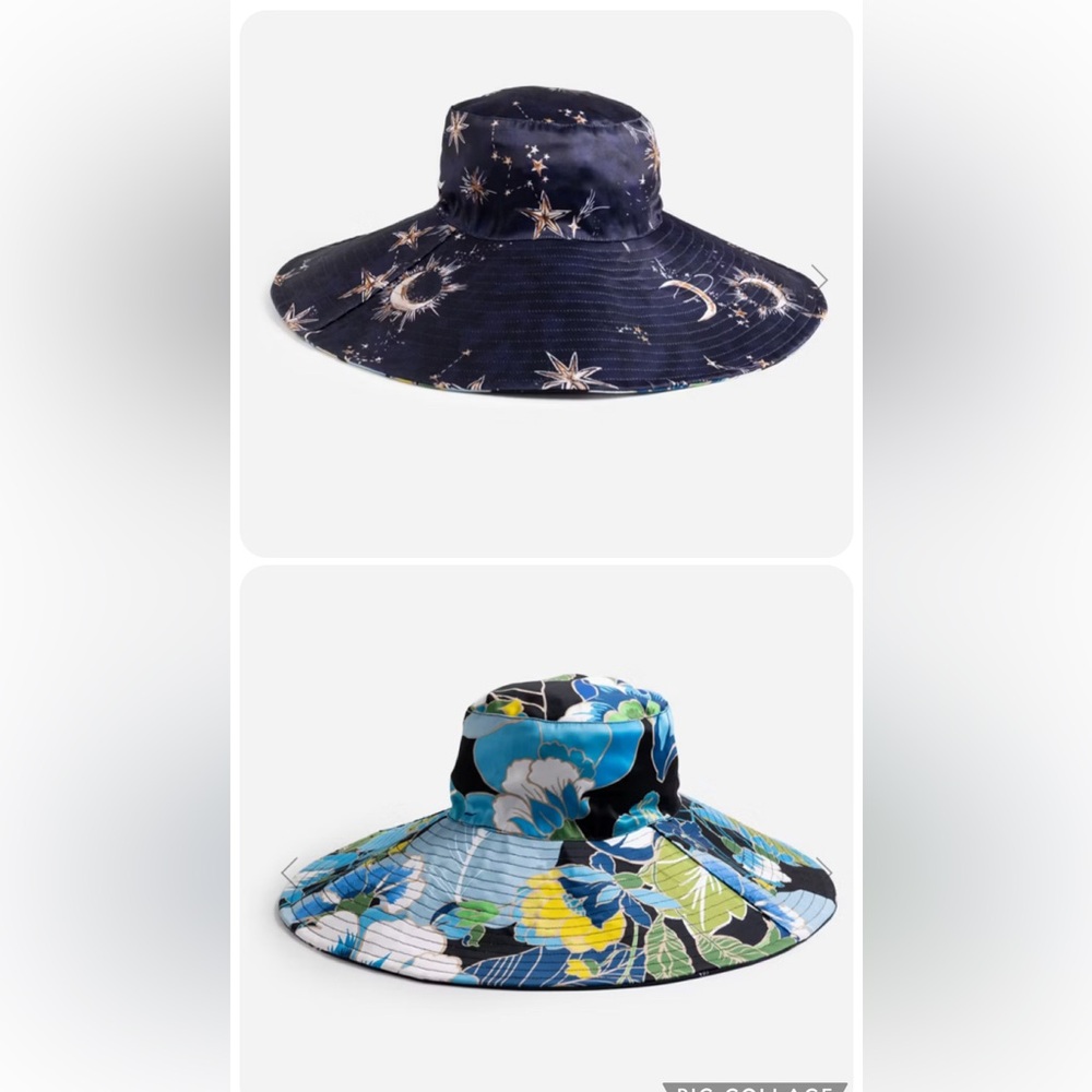 NWT JOHNNY WAS Reversible beach floppy hat Zolita